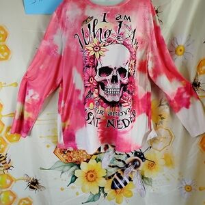 Pink Tie-Dye Long Sleeve Tee